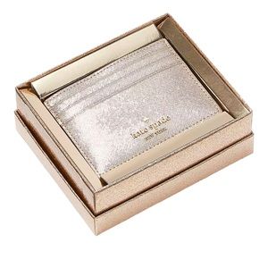 Kate Spade Glittering Rose Glimmer cardholder